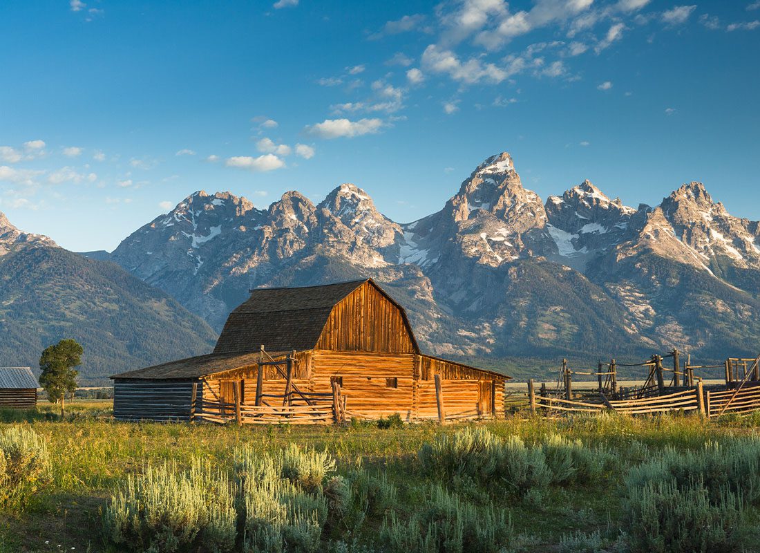 Big Piney, WY - Barn at Mormon row Grand Teton National Park